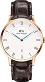  Shop Authentic Daniel Wellington Dapper York White Dial Brown Leather Strap Watch For Men - DW00100085 - Luxxuri