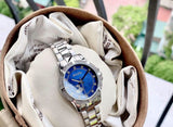  Shop Authentic Bulova Crystal Collection Blue Mother of Pearl Dial Silver Steel Strap Watch for Women - 96L238 - Luxxuri