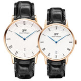  Shop Authentic Daniel Wellington Dapper Reading White Dial Black Leather Strap Watch For Women - DW00100118 - Luxxuri