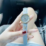  Shop Authentic Versace V-Twist Blue Dial Blue Leather Strap Watch for Women - VELS00319 - Luxxuri