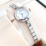  Shop Authentic Gucci Diamantissima Quartz Diamonds White Dial Silver Steel Strap Watch For Women - YA141503 - Luxxuri