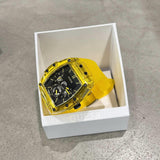  Shop Authentic Guess Phoenix Multi Function Black Dial Yellow Rubber Strap Watch for Men - GW0203G6 - Luxxuri