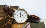  Shop Authentic Tissot Carson Premium Chronograph White Dial Brown Leather Strap Watch For Men - T122.417.16.011.00 - Luxxuri
