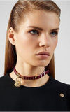  Shop Authentic Versace Medusa Lock Icon Gold Dial Red Leather Strap Watch for Women - VEDW00319 - Luxxuri