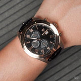  Shop Authentic Maserati Traguardo Chronograph Black Dial Black Leather Strap Watch For Men - R8871612002 - Luxxuri