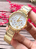  Shop Authentic Michael Kors Portia Quartz White Dial Gold Steel Strap Watch for Women - MK3840 - Luxxuri