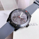  Shop Authentic Michael Kors Cunningham Multifunction Grey Dial Grey Rubber Strap Watch For Men - MK7164 - Luxxuri