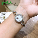  Shop Authentic Bulova Crystals Mother of Pearl Dial Two Tone Steel Strap Watch for Women - 98X108 - Luxxuri
