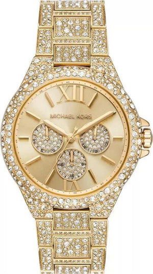  Shop Authentic Michael Kors Camille Pavé Crystals Gold Dial Gold Steel Strap Watch for Women - MK6958 - Luxxuri