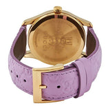  Shop Authentic Gucci G Timeless Quartz Lilac Dial Lilac Leather Strap Watch For Women - YA1264098 - Luxxuri