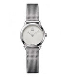  Shop Authentic Calvin Klein Minimal White Dial Silver Mesh Bracelet Watch for Women - K3M2312Y - Luxxuri