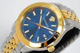 Shop Authentic Versace Hellenyium Quartz Blue Dial Two Tone Steel Strap Watch for Men - VEVK00520 - Luxxuri