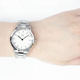  Shop Authentic Daniel Wellington Iconic Link White Dial Silver Steel Strap Watch For Women - DW00100205 - Luxxuri