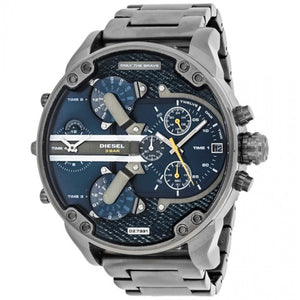  Shop Authentic Diesel Big Daddy 2.0 Blue Dial Grey Stainless Strap Watch For Men - DZ7331 - Luxxuri