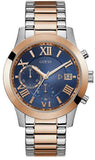  Shop Authentic Guess Atlas Chronograph Blue Dial Two Tone Steel Strap Watch for Men - W0668G6 - Luxxuri