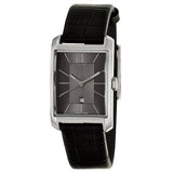  Shop Authentic Calvin Klein Window Black Dial Black Leather Strap Watch for Men - K2M23107 - Luxxuri