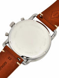  Shop Authentic Fossil The Commuter Blue Dial Brown Leather Strap Watch for Men - FS5401 - Luxxuri