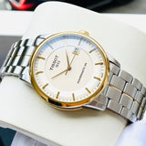  Shop Authentic Tissot Luxury Powermatic 80 Gold Dial Silver Steel Strap Watch For Men - T086.407.22.261.00 - Luxxuri