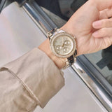  Shop Authentic Fossil Stella Multifunction Gold Dial Two Tone Steel Strap Watch for Women - ES4756 - Luxxuri