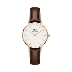  Shop Authentic Daniel Wellington Classic Petite Bristol White Dial Brown Leather Strap Watch For Women - DW00100227 - Luxxuri