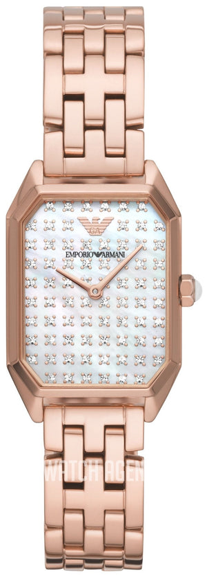  Shop Authentic Emporio Armani Gioia Quartz Mother of Pearl Dial Rose Gold Steel Strap Watch For Women - AR11389 - Luxxuri
