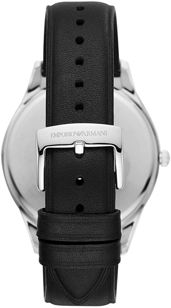  Shop Authentic Emporio Armani Modern Slim Quartz Grey Dial Black Leather Strap Watch For Men - AR11162 - Luxxuri