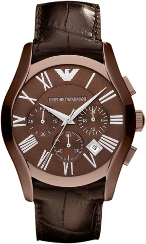  Shop Authentic Emporio Armani Valente Classic Brown Dial Brown Leather Strap Watch For Men - AR1609 - Luxxuri