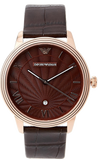  Shop Authentic Emporio Armani Classic Quartz Brown Dial Brown Leather Strap Watch For Men - AR1613 - Luxxuri