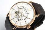  Shop Authentic Emporio Armani Meccanico Automatic White Dial Brown Leather Strap Watch For Men - AR60027 - Luxxuri