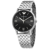  Shop Authentic Emporio Armani Kappa Black Dial Silver Steel Strap Watch For Men - AR11152 - Luxxuri