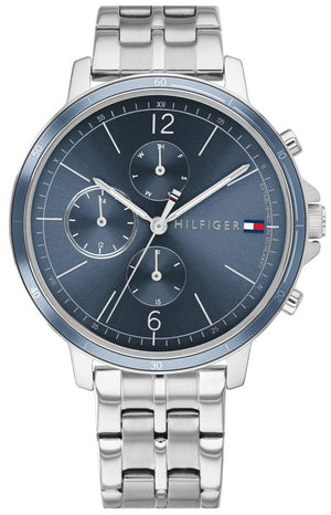  Shop Authentic Tommy Hilfiger Casual Quartz Blue Dial Silver Steel Strap Watch For Women - 1782188 - Luxxuri