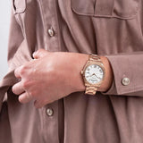  Shop Authentic Guess Luna White Dial Rose Gold Steel Strap Watch for Women - GW0308L3 - Luxxuri