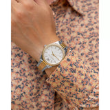  Shop Authentic Michael Kors Layton Quartz Silver Dial Two Tone Steel Strap Watch For Women - MK6899 - Luxxuri