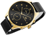  Shop Authentic Tommy Hilfiger Chase Quartz Black Dial Black Mesh Bracelet Watch for Men - 1791580 - Luxxuri