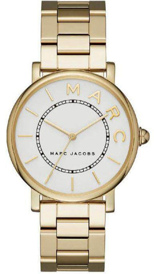  Shop Authentic Marc Jacobs Roxy White Dial Gold Steel Strap Watch for Women - MJ3522 - Luxxuri