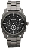  Shop Authentic Fossil Machine Chronograph Black Dial Grey Steel Strap Watch for Men - FS4662 - Luxxuri