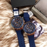  Shop Authentic Guess Zena Blue Dial Blue Silicone Strap Watch For Women - W1049L2 - Luxxuri