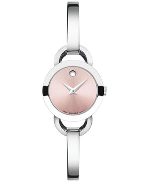  Shop Authentic Movado Rondiro 22mm Pink Dial Stainless Steel Watch For Women - 0606797 - Luxxuri