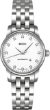  Shop Authentic Mido Baroncelli III Automatic Diamonds White Dial Silver Steel Strap Watch For Women - M7600.4.66.1 - Luxxuri