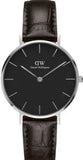  Shop Authentic Daniel Wellington Classic Petite York Black Dial Brown Leather Strap Watch For Women - DW00100182 - Luxxuri