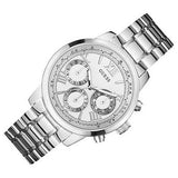  Shop Authentic Guess Sunrise Multifunction Quartz White Dial Silver Steel Strap Watch For Women - W0330L3 - Luxxuri
