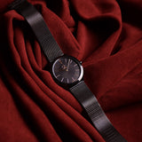  Shop Authentic Calvin Klein Minimal Black Dial Black Mesh Bracelet Watch for Women - K3M22421 - Luxxuri