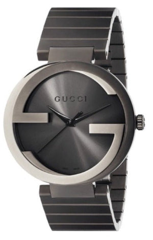  Shop Authentic Gucci G Interlocking Quartz Grey Dial Grey Steel Strap Watch For Men - YA133210 - Luxxuri
