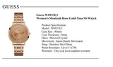  Shop Authentic Guess Montauk Rose Gold Dial Rose Gold Steel Strap Watch For Women - W0933L3 - Luxxuri