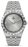  Shop Authentic Tudor Royal Day Date Diamonds Automatic Silver Dial Silver Steel Strap Watch for Men - M28600-0002 - Luxxuri