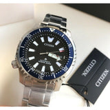  Shop Authentic Citizen Promaster Fugu Limited Edition Diver's 200m Automatic Black Dial Silver Steel Strap Watch For Men - NY0098-84E - Luxxuri