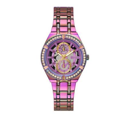 Shop Authentic Guess Allara Quartz Purple Dial Purple Steel Strap Watch For Women - GW0604L4 - Luxxuri