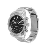  Shop Authentic Fossil Bronson Chronograph Black Dial Silver Steel Strap Watch for Men - FS5710 - Luxxuri