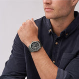  Shop Authentic Fossil Bronson Automatic Skeleton Black Dial Grey Steel Strap Watch for Men - ME3255 - Luxxuri