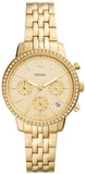  Shop Authentic Fossil Neutra Chronograph Gold Dial Gold Steel Strap Watch for Women - ES5219 - Luxxuri